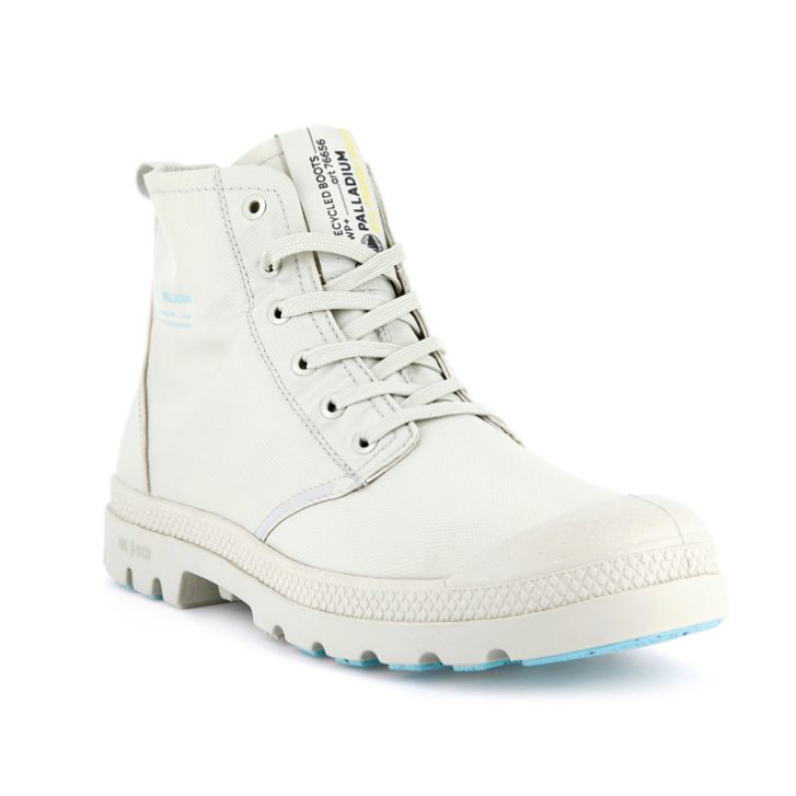 Palladium Pampa Lite+ Recycle WP+ Men's Boots Cream | UK I892-NQK